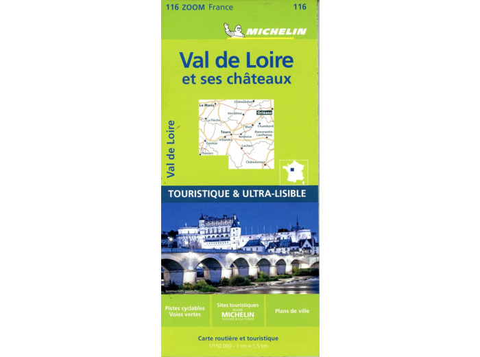 CARTE ZOOM VAL DE LOIRE ET SES CHATEAUX