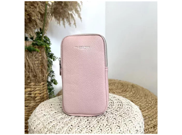 P461- Pochette Téléphone Flora&Co (rose pâle)