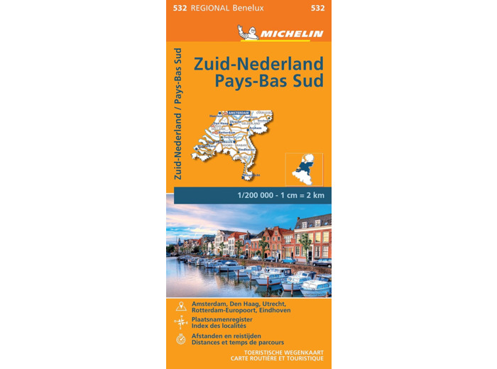 CARTE REGIONALE ZUID-NEDERLAND / PAYS-BAS SUD