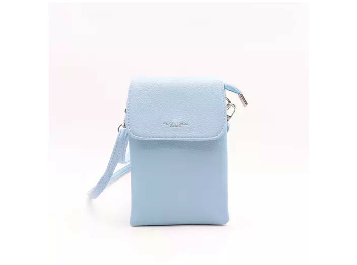 P427- Sac Téléphone Flora.and.Co (bleu ciel)