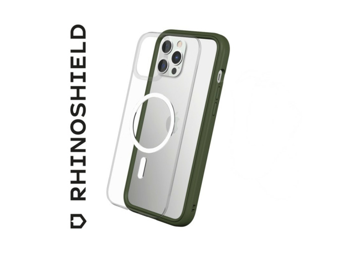 RHINOSHIELD COQUE MODULAIRE MOD NX VERT CAMOUFLAGE COMPATIBLE MAGSAFE POUR APPLE IPHONE 14 PRO MAX