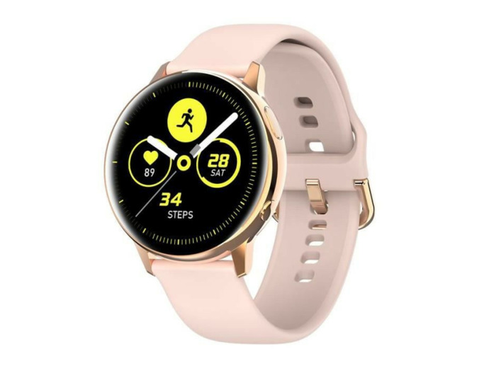 Montre connectée Mixte étanche - rose métal