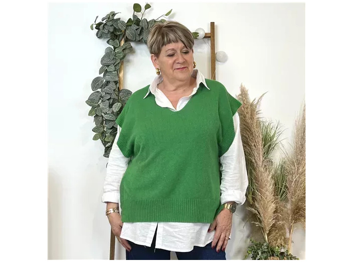 K550- Pull sans manche (Tu) (vert brésil)