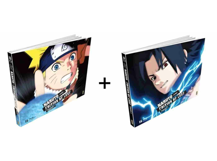 Naruto - L'intégrale : Partie 1 + Partie 2 (30 Blu Ray) Episodes 1 à 220 [Édition Collector Limitée]