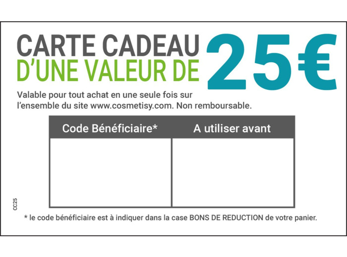 Carte cadeau 25€