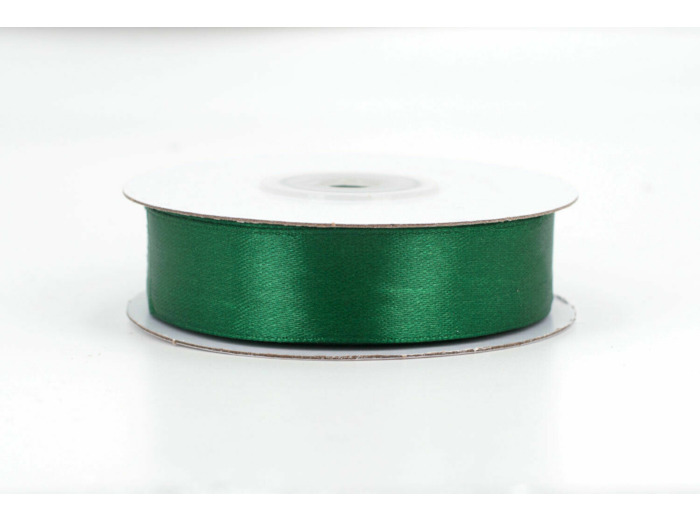 Ruban satin 18 mm de large par bobine de 25m Vert tres fonce