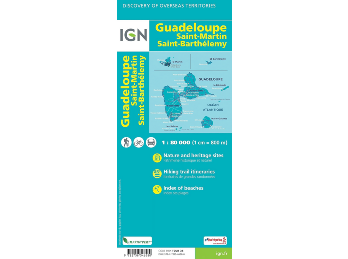 GUADELOUPE ST MARTIN ST BARTHELEMY LES SAINTES MARIE GALANTE