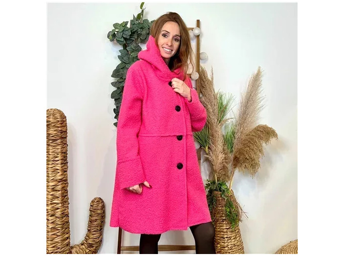 M696- Manteau Bouclette (Tu) 🇮🇹 (fuchsia)