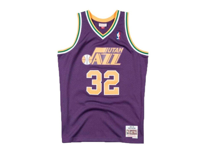 MAILLOT MITCHELL & NESS  RETRO UTAH JAZZ KARL MALONE #91
