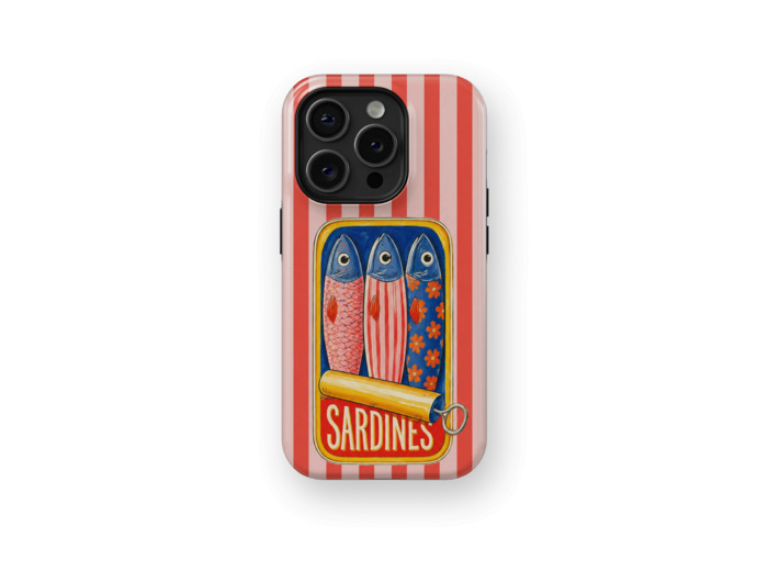 Sardine Rosso | Coque de téléphone 3D 2en1 Ultra-résistante