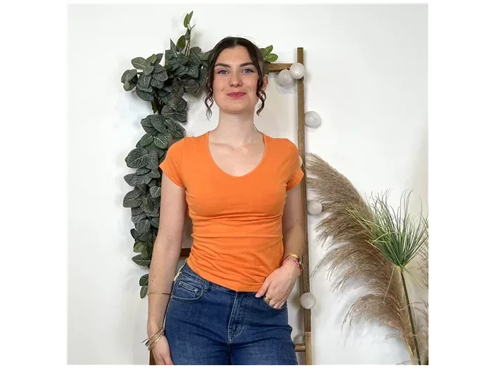 K319- T-Shirt Coline (T36-T44) (orange)