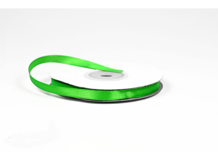Ruban satin vert pomme foncé 555 Largeur 6 mm
