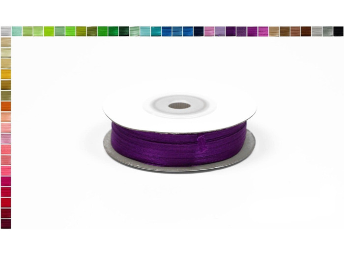 Ruban satin violet 465 Largeur 3 mm