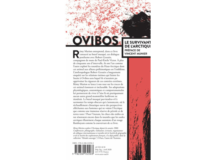OVIBOS - LE SURVIVANT DE L'ARCTIQUE - ILLUSTRATIONS, NOIR ET BLANC