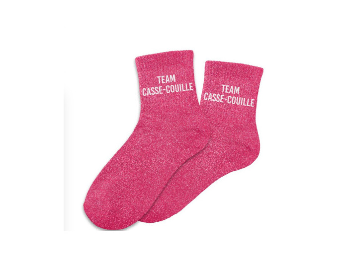 STC Chaussettes à paillettes Team casse couille