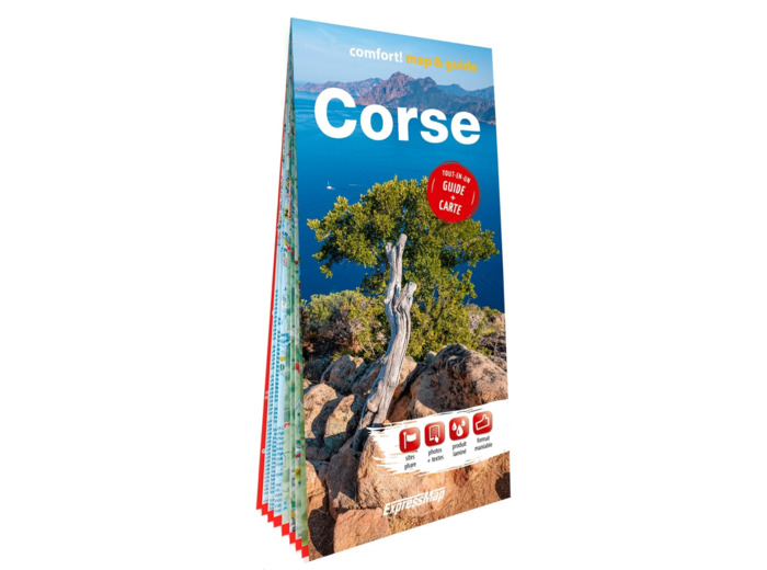 CORSE 1/170.000 (CARTE ET GUIDE - MAP&GUIDE XL LAMINEE)
