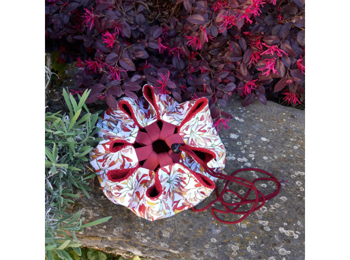Tapis pieds au sec - Fleurs rouges