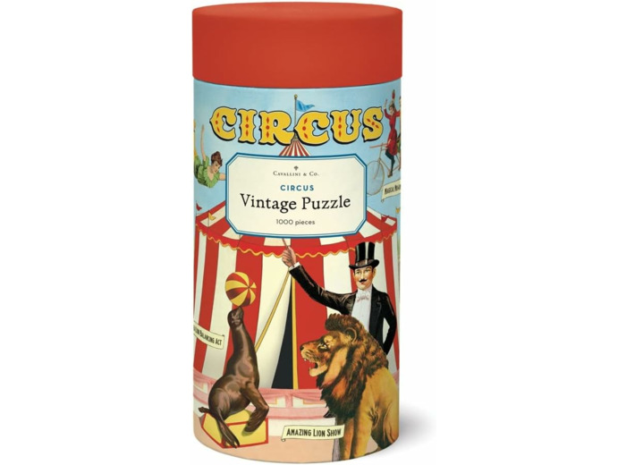 Cavallini 1000 Piece Puzzle, Vintage Circus