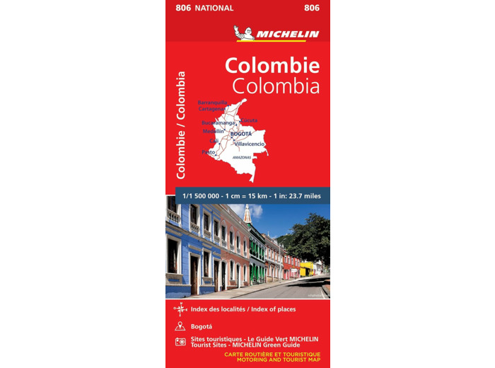 CARTE NATIONALE COLOMBIE / COLOMBIA
