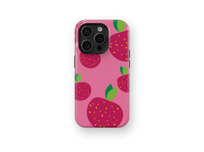 Strawberry Dreamscape | Coque de téléphone 3D 2en1 Ultra-résistante