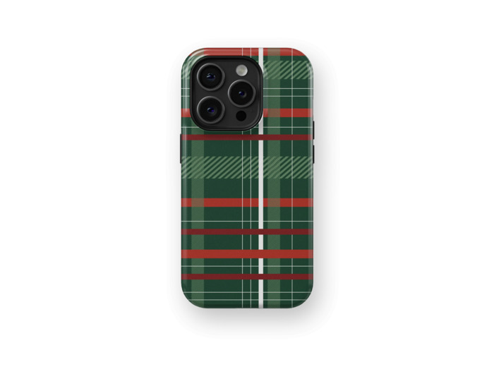 Festive Tartan | Coque de téléphone 3D 2en1 Ultra-résistante