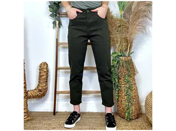 O213- Jean Mom Voggo (T36-T44) (kaki)