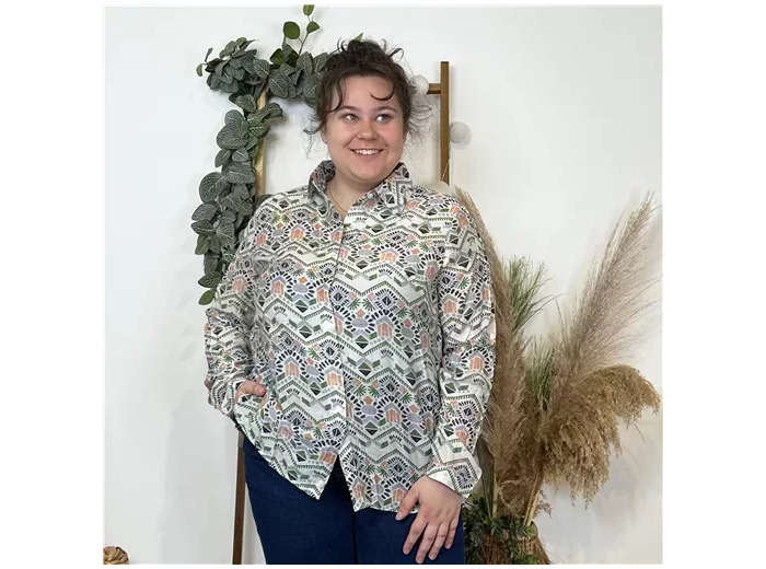 K544- Chemise Incas (T40-T48) (vert)