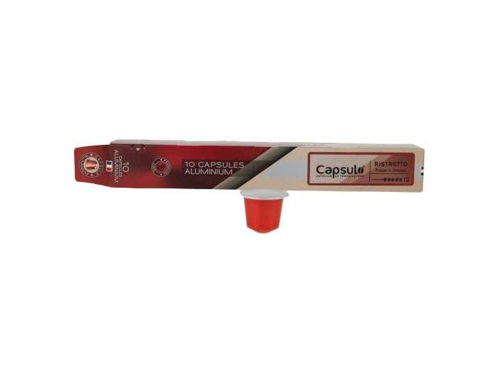 Capsules ristretto x10 aluminium - Capsulo