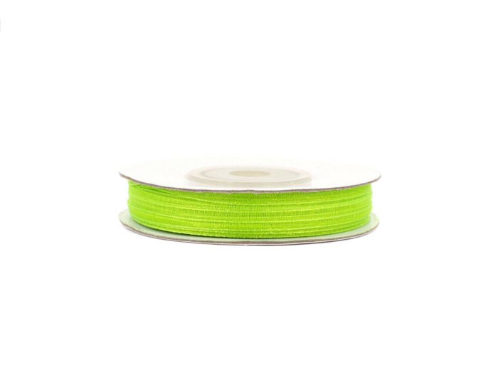 Ruban organza 3mm de large bobine de 50 metres de long vert 550