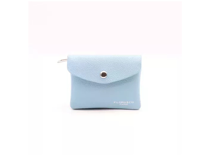 P410- Porte Monnaie / Cartes (bleu ciel)