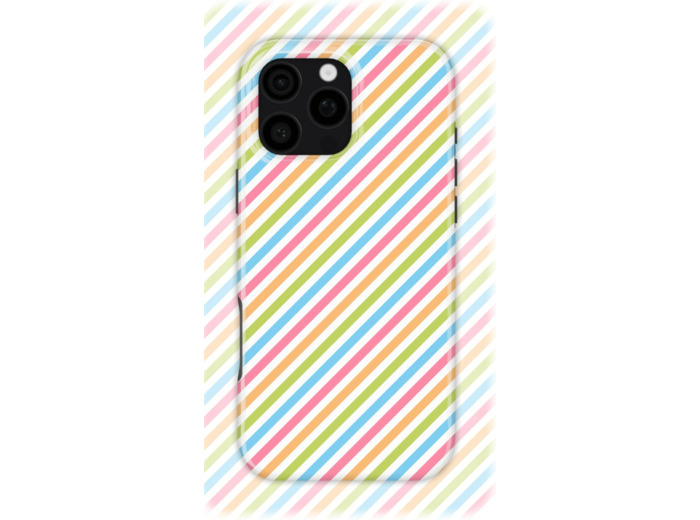 Rainbow Stripes | Coque de téléphone 3D 2en1 Ultra-résistante
