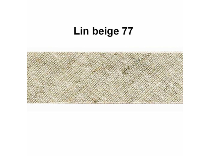 BiaisLin - Rouleau de 25 mètres 18 mm de large beige