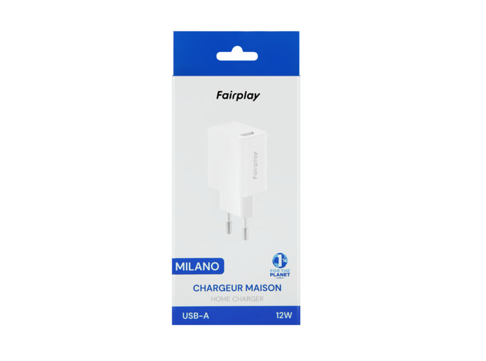 FAIRPLAY MILANO Chargeur USB-A 12W