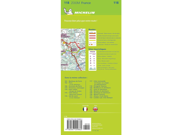 CARTE ZOOM PERIGORD QUERCY