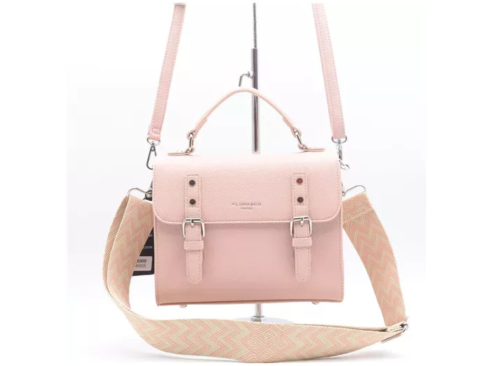 P425- Sac cartable Flora & Co (rose pâle)