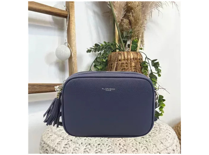 P428- Sac Flora & Co 2 Zips (marine)