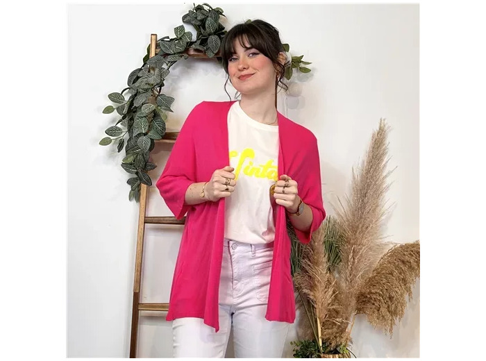 K298- Gilet léger (Tu) 🇮🇹 (fuchsia)