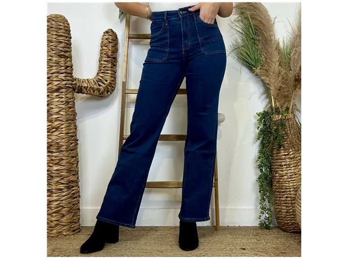 M965- Jean Wide Leg "Seventies" (T36-T44) (denim)