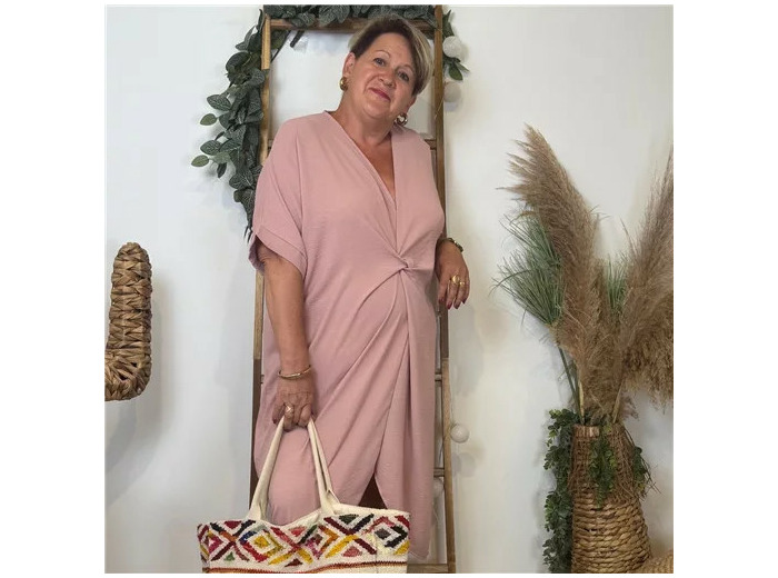 K183- Robe Loose (Gt) 🇮🇹 (rose poudré)