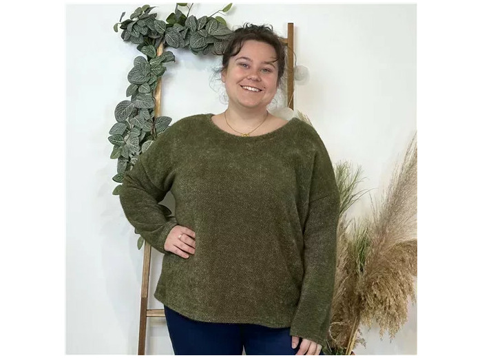 Z579. Pull uni (GT) 🇮🇹 (kaki)