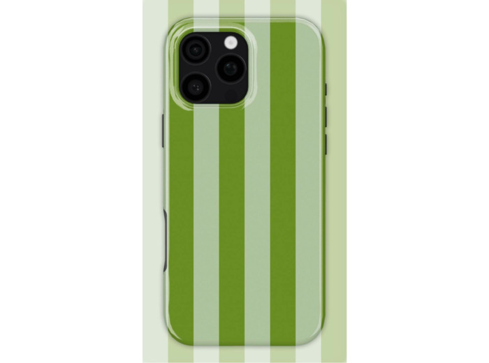 Green Stripes Case | Coque de téléphone 3D 2en1 Ultra-résistante