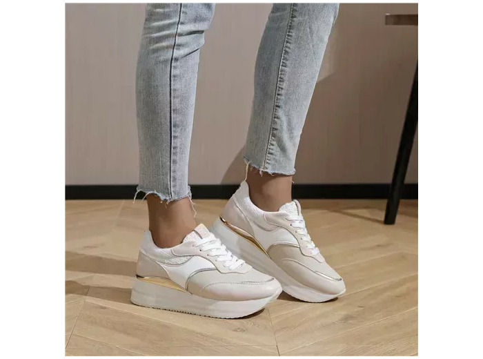 R411- Basket Moow "Plateforme" (T36-T41) (beige)