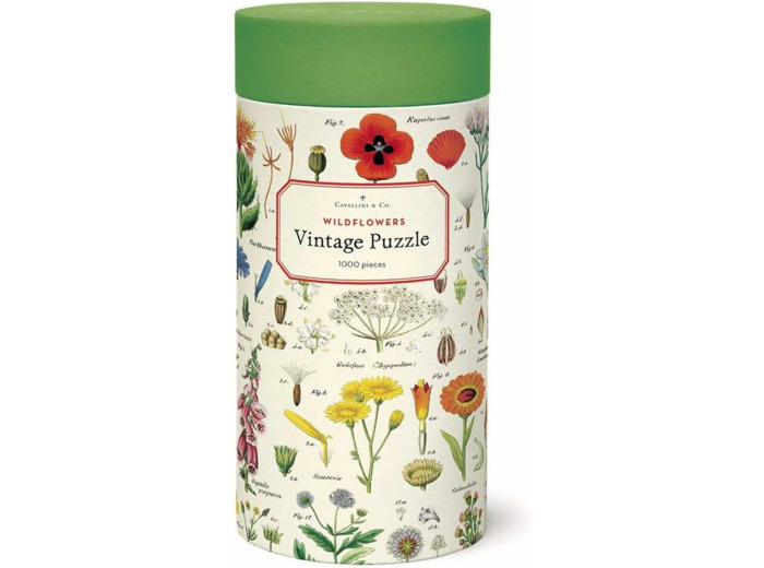 Cavallini 1000 Piece Puzzle, Wildflowers