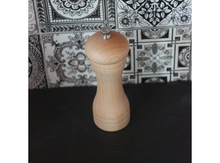 Moulin à sel en bois 13 cm