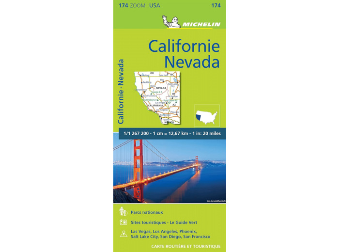 CARTE ZOOM CALIFORNIE - NEVADA