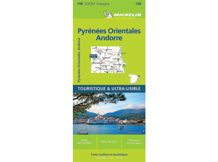 CARTE ZOOM PYRENEES ORIENTALES, ANDORRE