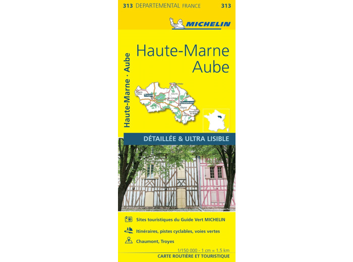 CARTE DEPARTEMENTALE AUBE, HAUTE-MARNE