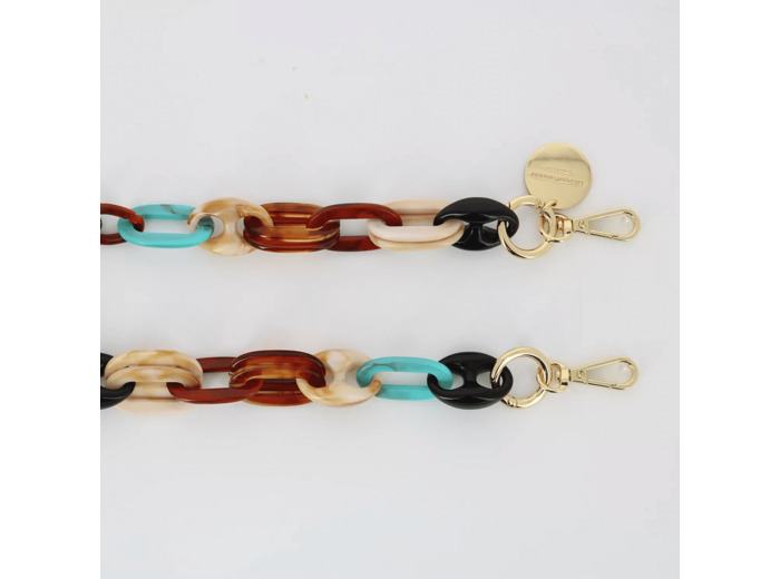 CHAÎNE - Ambre multicolore