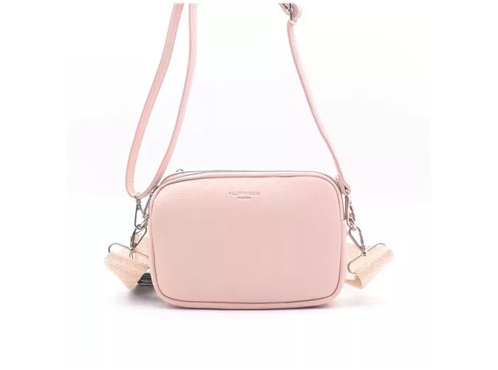 P426- Sac 3 poches Flora&Co (rose pâle)