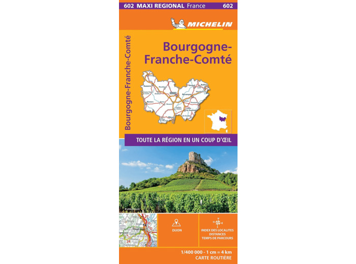 CARTE REGIONALE MAXI- BOURGOGNE-FRANCHE-COMTE